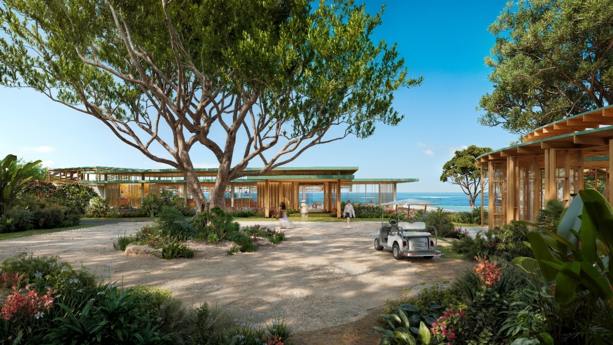 Cabo San Diego — Beach Club arrival; artist’s illustration