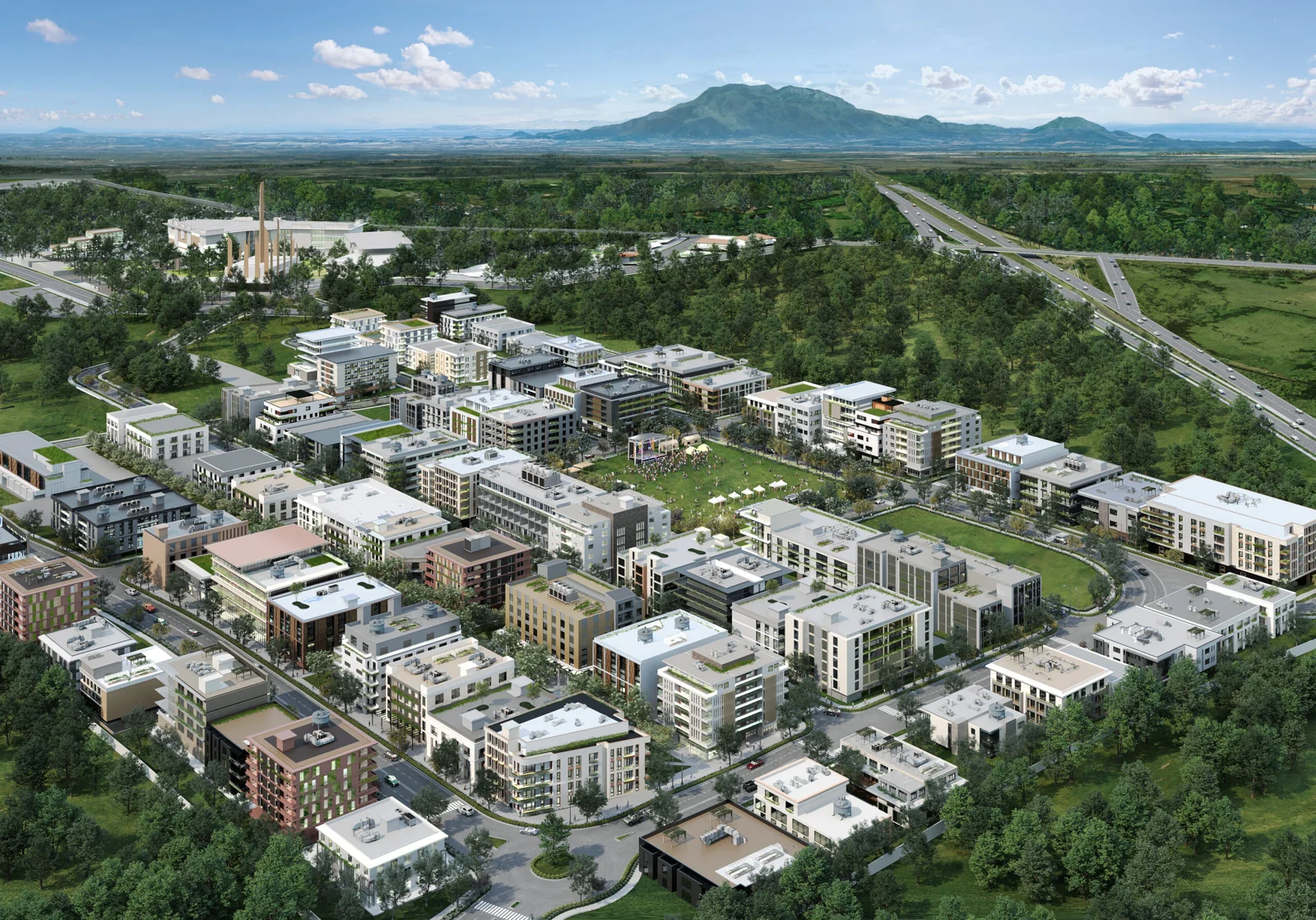 Developer marketing imagery for Areza. Confirm current site condition; proposed designs and model presentations are illustrative.