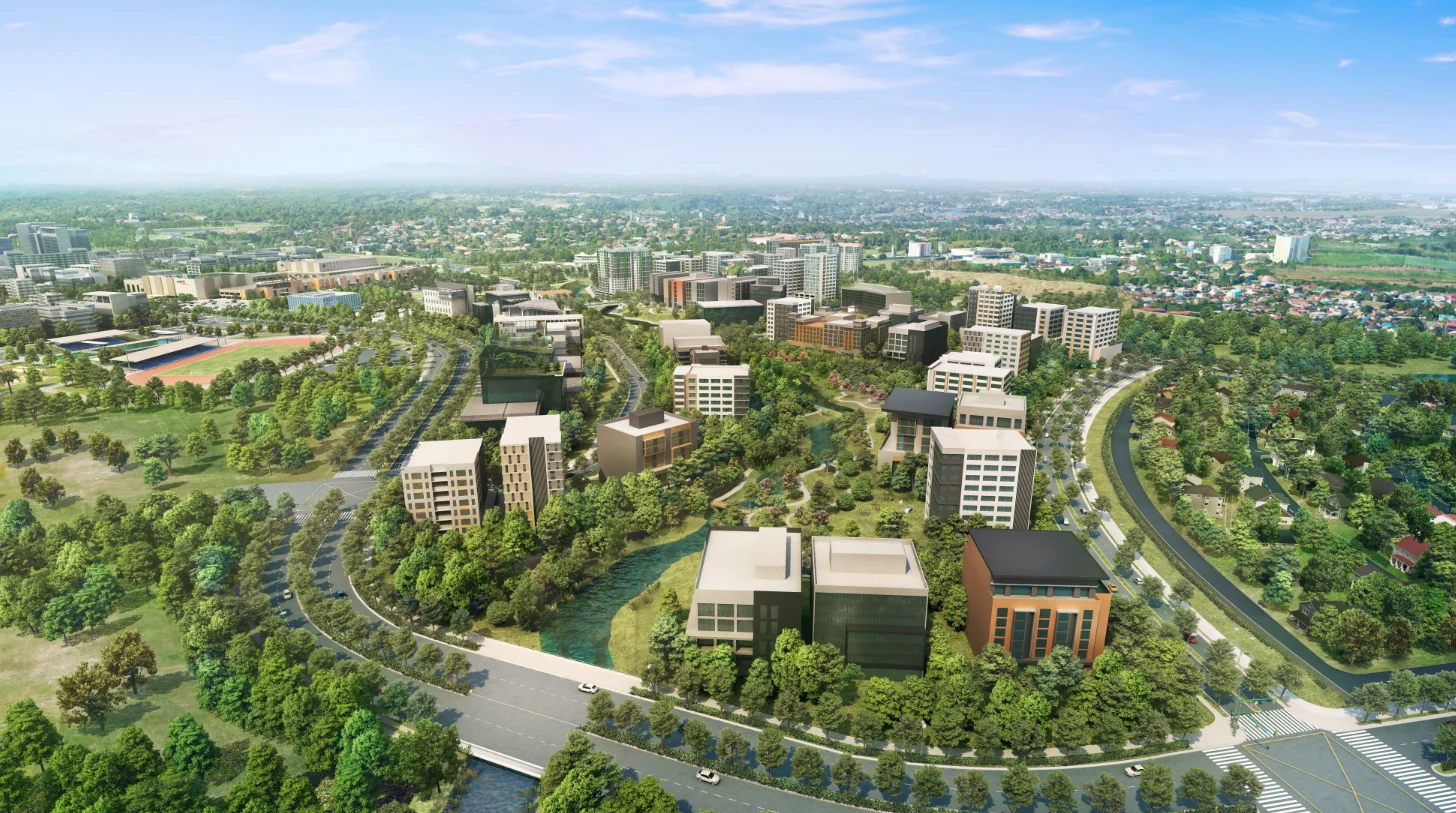 Developer marketing imagery for Vermosa. Confirm current site condition; proposed designs and model presentations are illustrative.