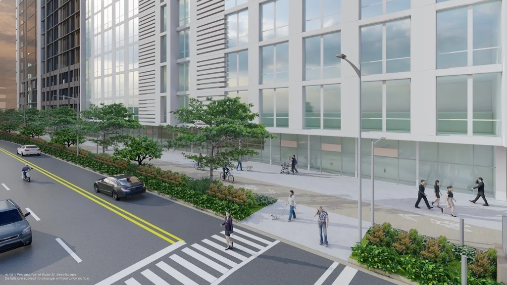 Developer marketing imagery for Arca South. Confirm current site condition; proposed designs and model presentations are illustrative.