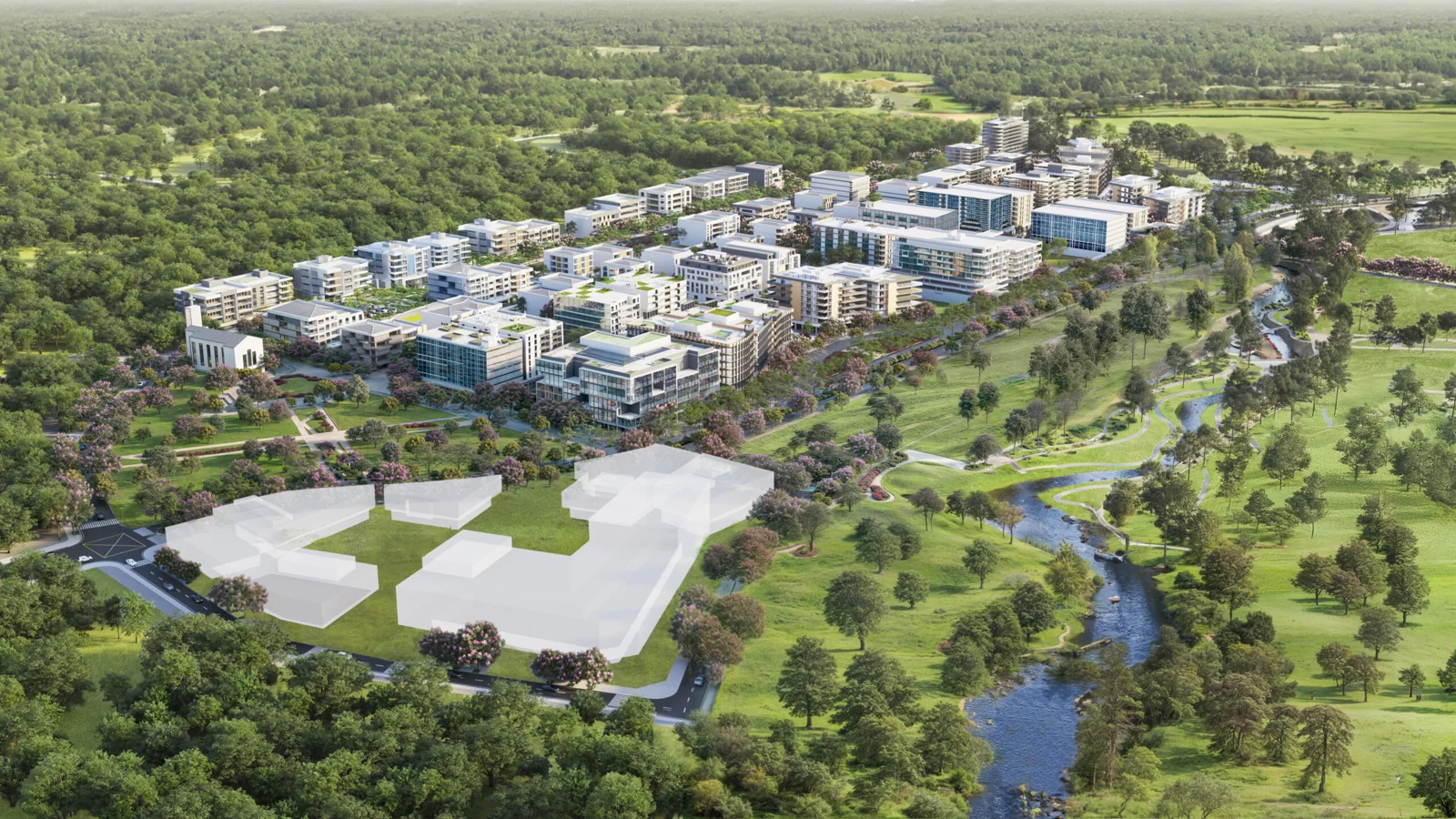 Developer marketing imagery for Ascenda. Confirm current site condition; proposed designs and model presentations are illustrative.