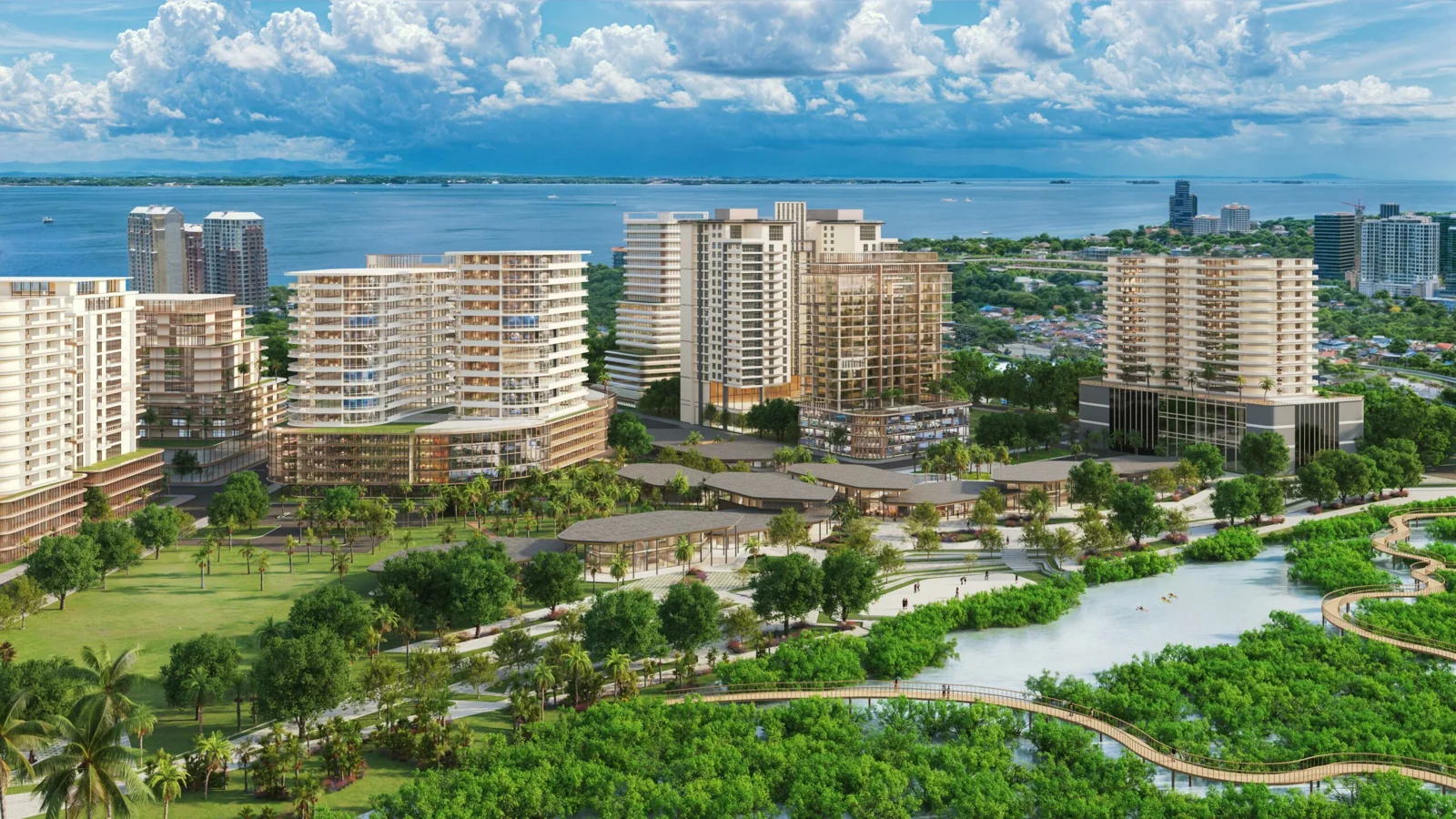 Developer marketing imagery for Seagrove. Confirm current site condition; proposed designs and model presentations are illustrative.
