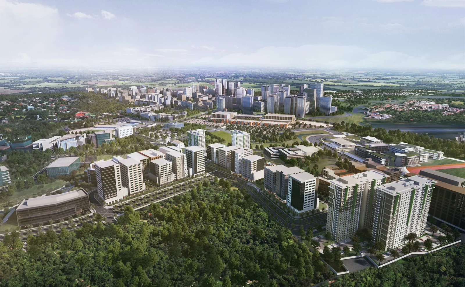 Developer marketing imagery for Vermosa. Confirm current site condition; proposed designs and model presentations are illustrative.
